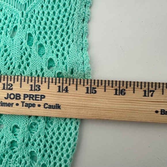 Lilly Pulitzer teal Crochet Knit‎ Swim Cover Up Dress XS - Picture 6 of 7